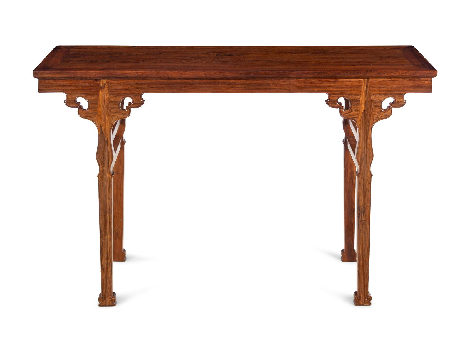 A Chinese Huanghuali Recessed-leg Table, Banzhuo (1 of 3)