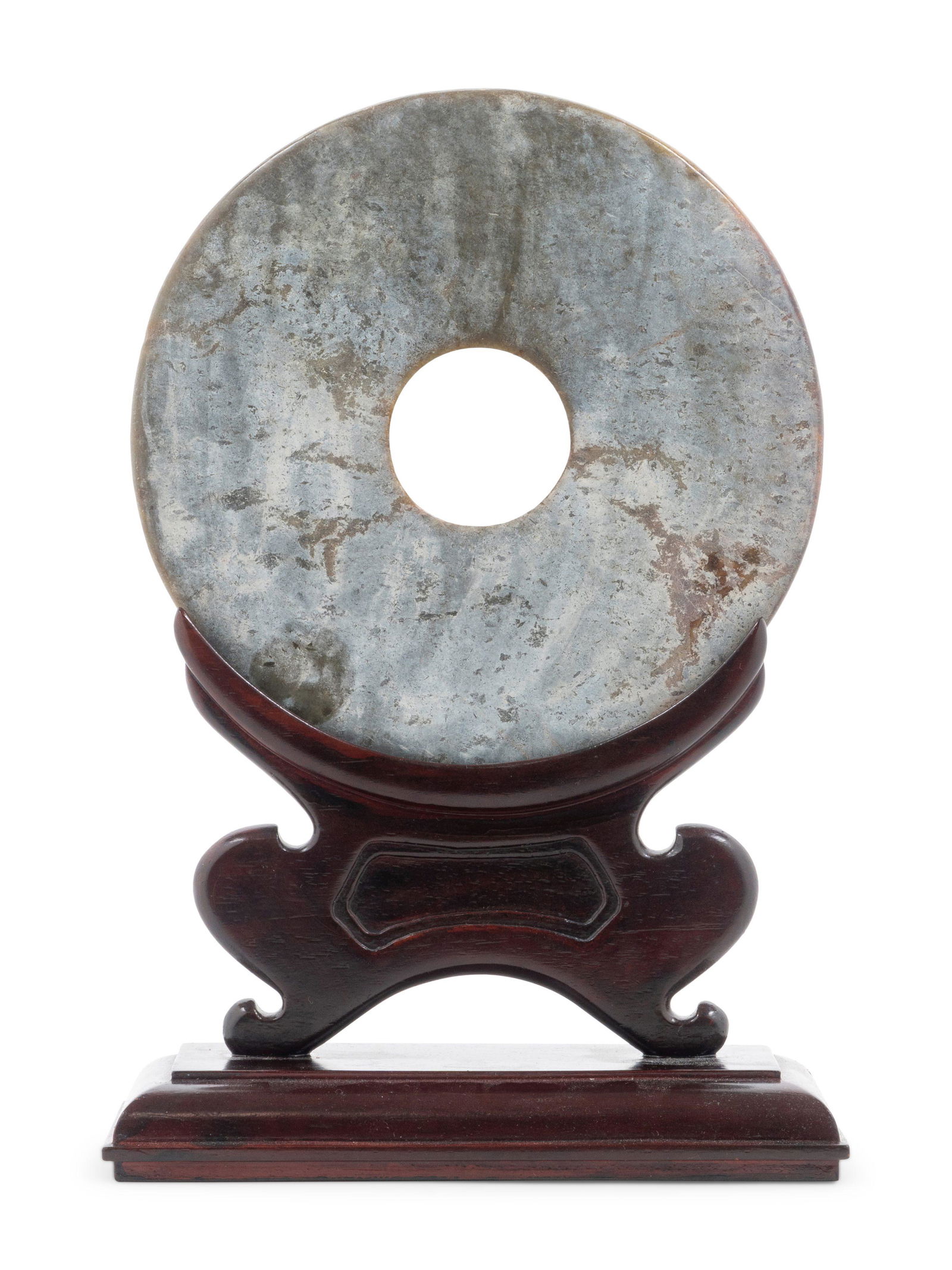 A Chinese Carved Nephrite Jade Bi Disc (1 of 1)