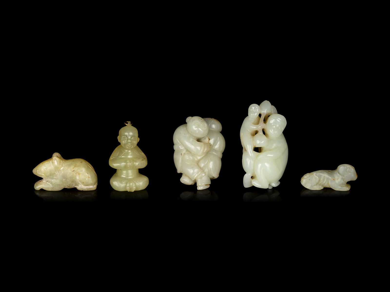 Five Chinese Jade Carvings (1 of 2)