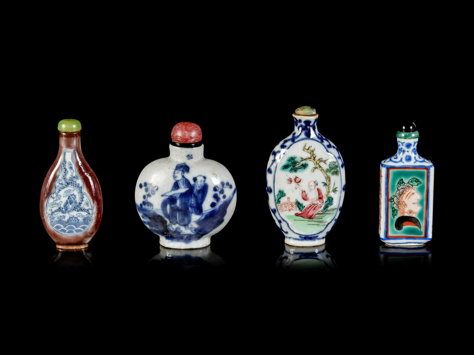 Four Chinese Porcelain Bottles (1 of 5)