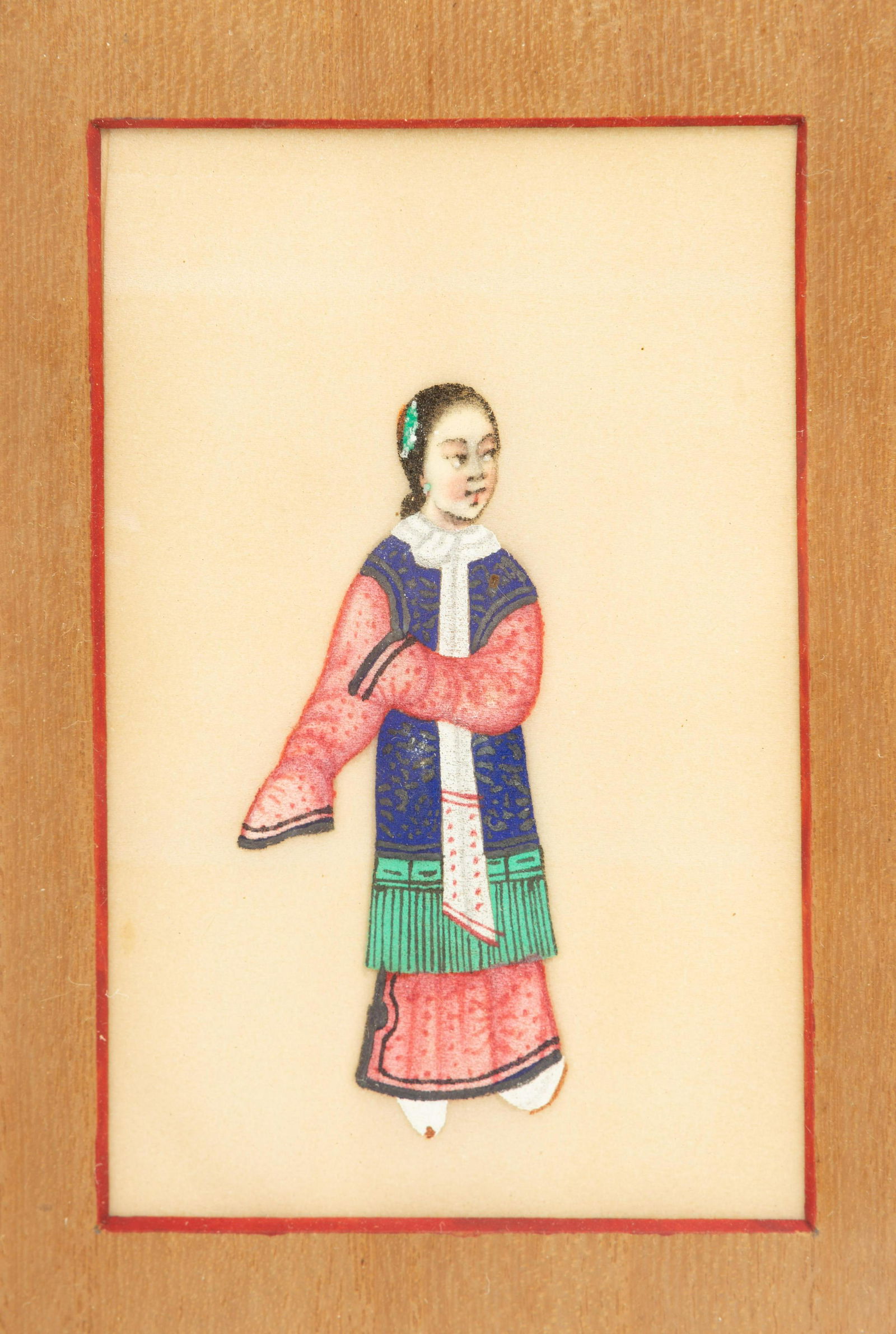 Six Chinese Export Pith Paper Paintings (1 of 7)