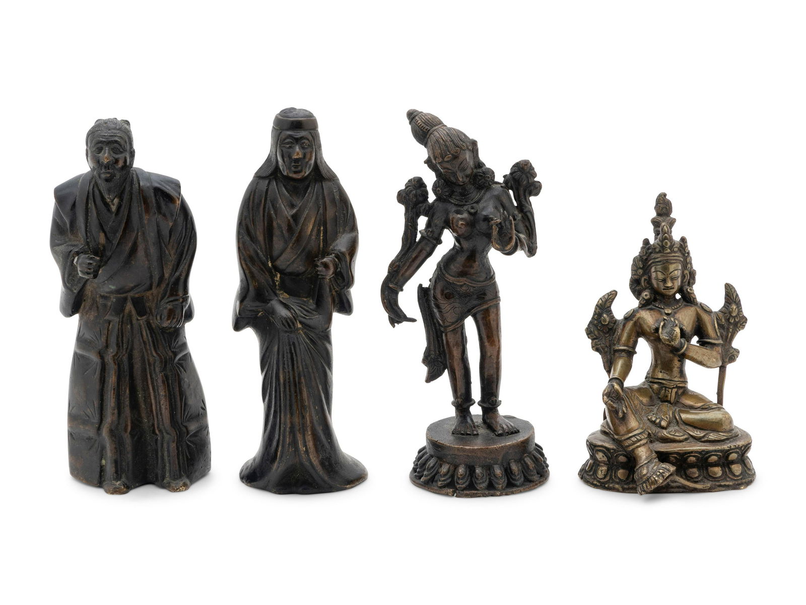 Four Asian Bronze Figures (1 of 3)