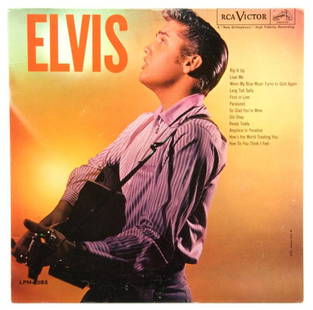 A 1956 LP Album Elvis" MONO RCA Victor LPM-1382,": A 1956 LP Album "Elvis" MONO RCA Victor LPM-1382, in original pictorial sleeve. Condition: Very Good.