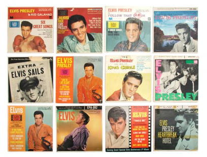 A Collection of Thirty-Four Elvis Presley EP Recor: A Collection of Thirty-Four Elvis Presley EP Records. Refer to department for a complete listing.