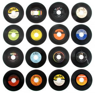Elvis Presley's Personal Collection of 45rpm Singl: Elvis Presley's Personal Collection of 45rpm Singles, originally from Elvis Presley's jukebox, gifted to Gary Pepper. Featuring 7" 45rpm singles by many musicians who influenced the singer's career,