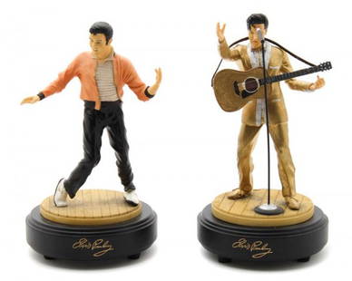 A Group of Two Limited Edition Elvis Presley Music: A Group of Two Limited Edition Elvis Presley Music Boxes, issued by The Hamilton Collection in 1991.