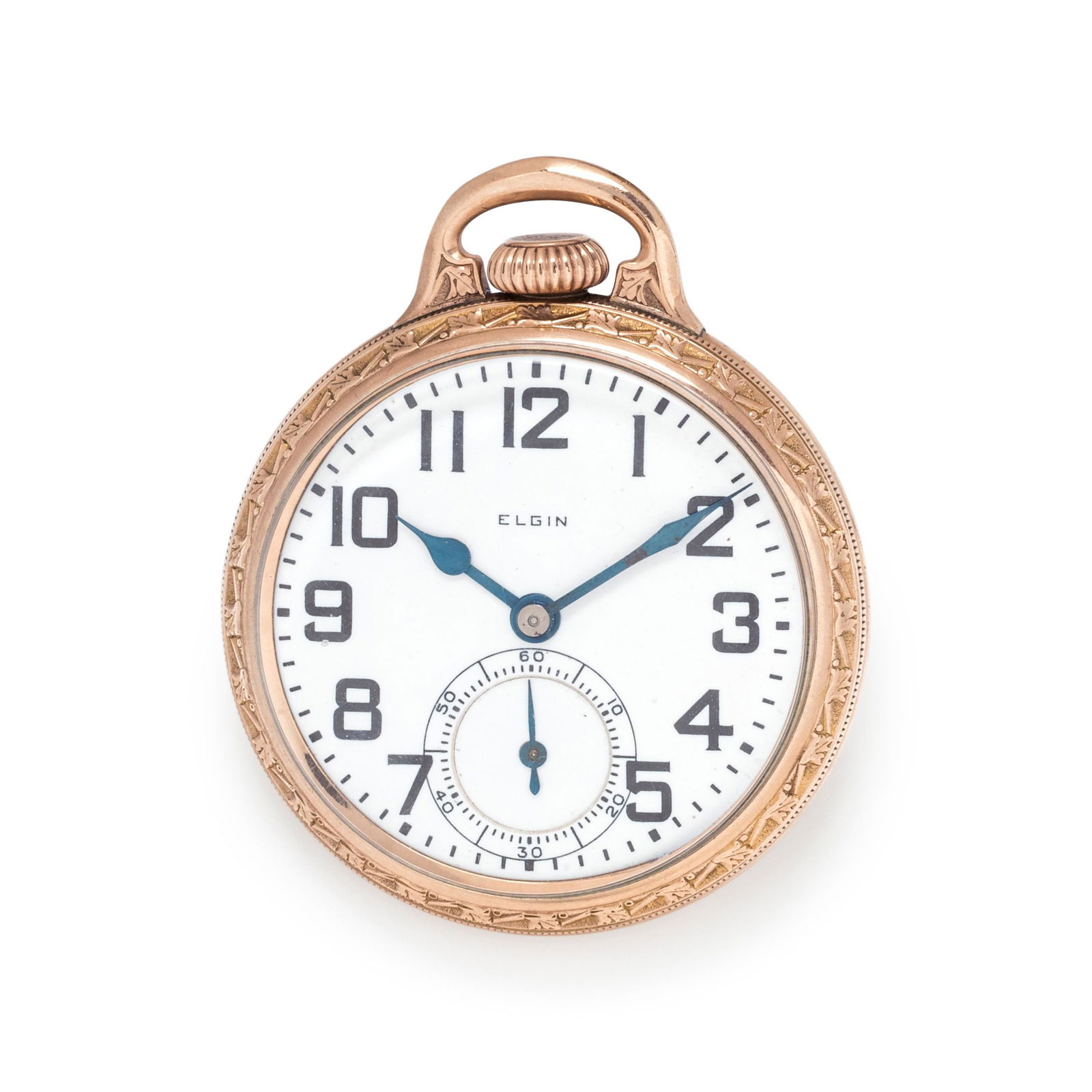 ELGIN, GOLD-FILLED OPEN FACE POCKET WATCH (1 of 3)