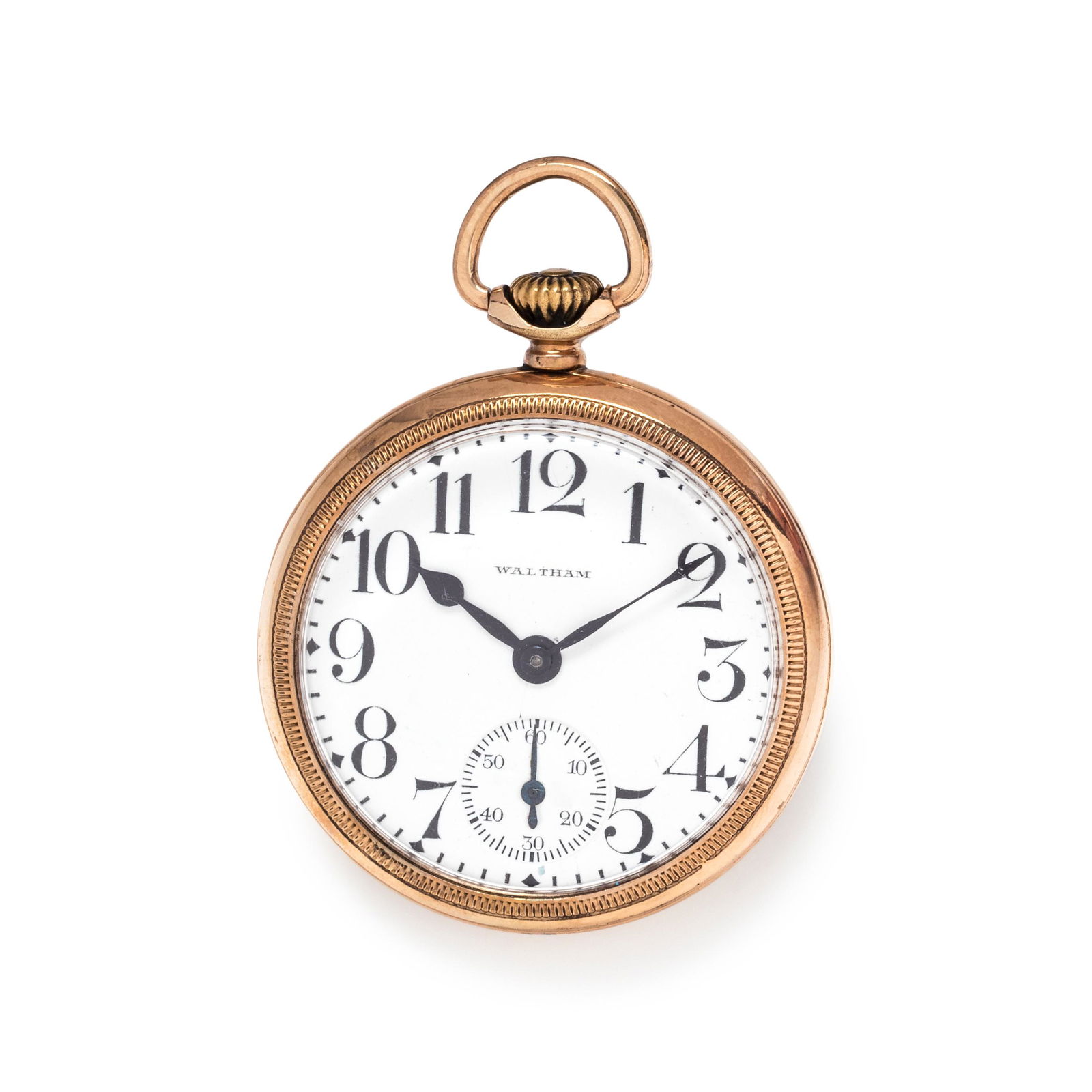 WALTHAM, GOLD-FILLED OPEN FACE POCKET WATCH (1 of 3)