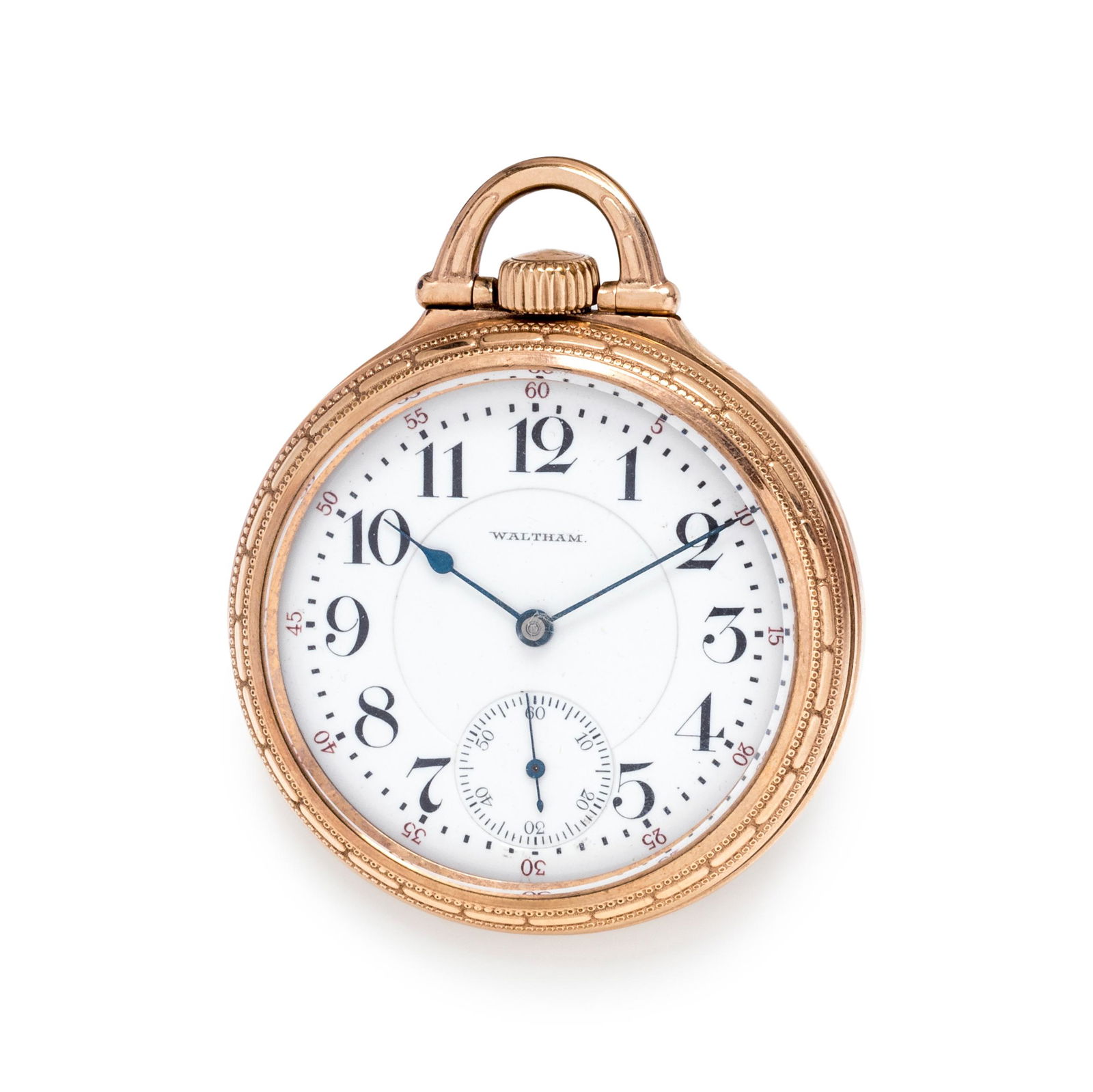 WALTHAM, GOLD-FILLED OPEN FACE POCKET WATCH (1 of 3)