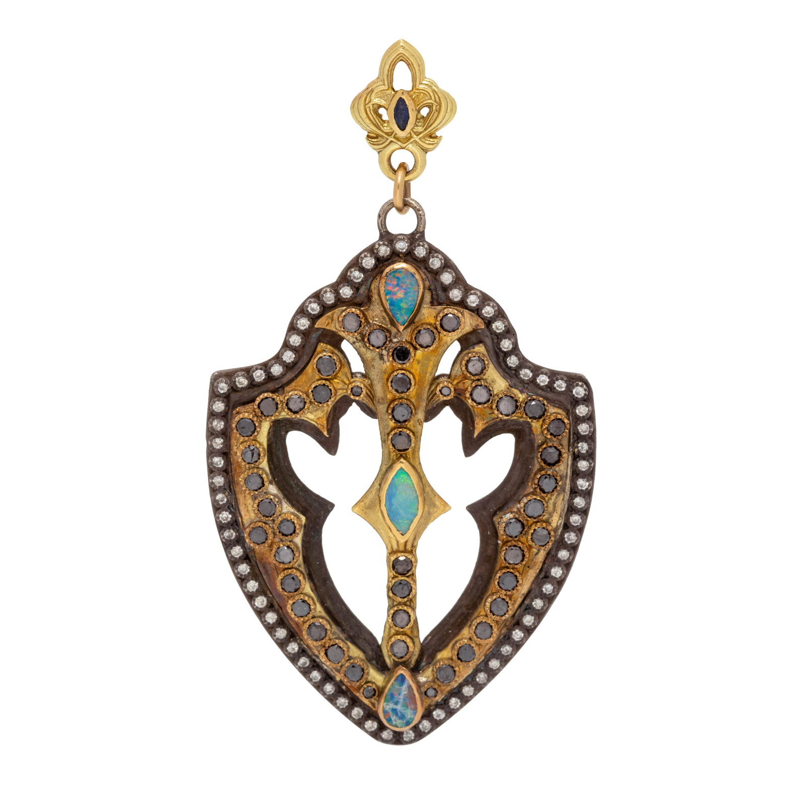 DIAMOND AND MULTIGEM PENDANT (1 of 2)