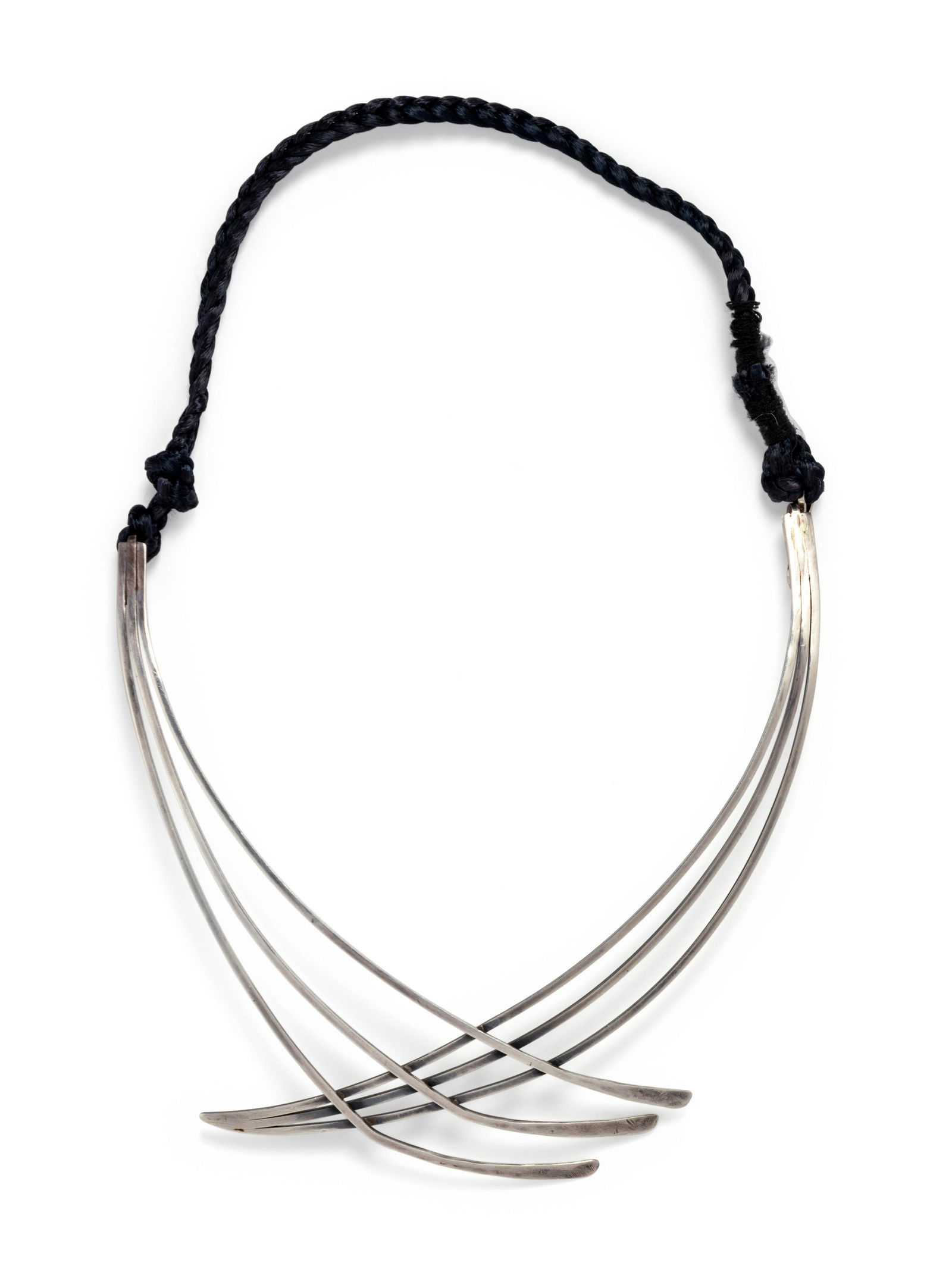BETTY COOKE, MODERNIST, STERLING SILVER COLLAR NECKLACE (1 of 2)