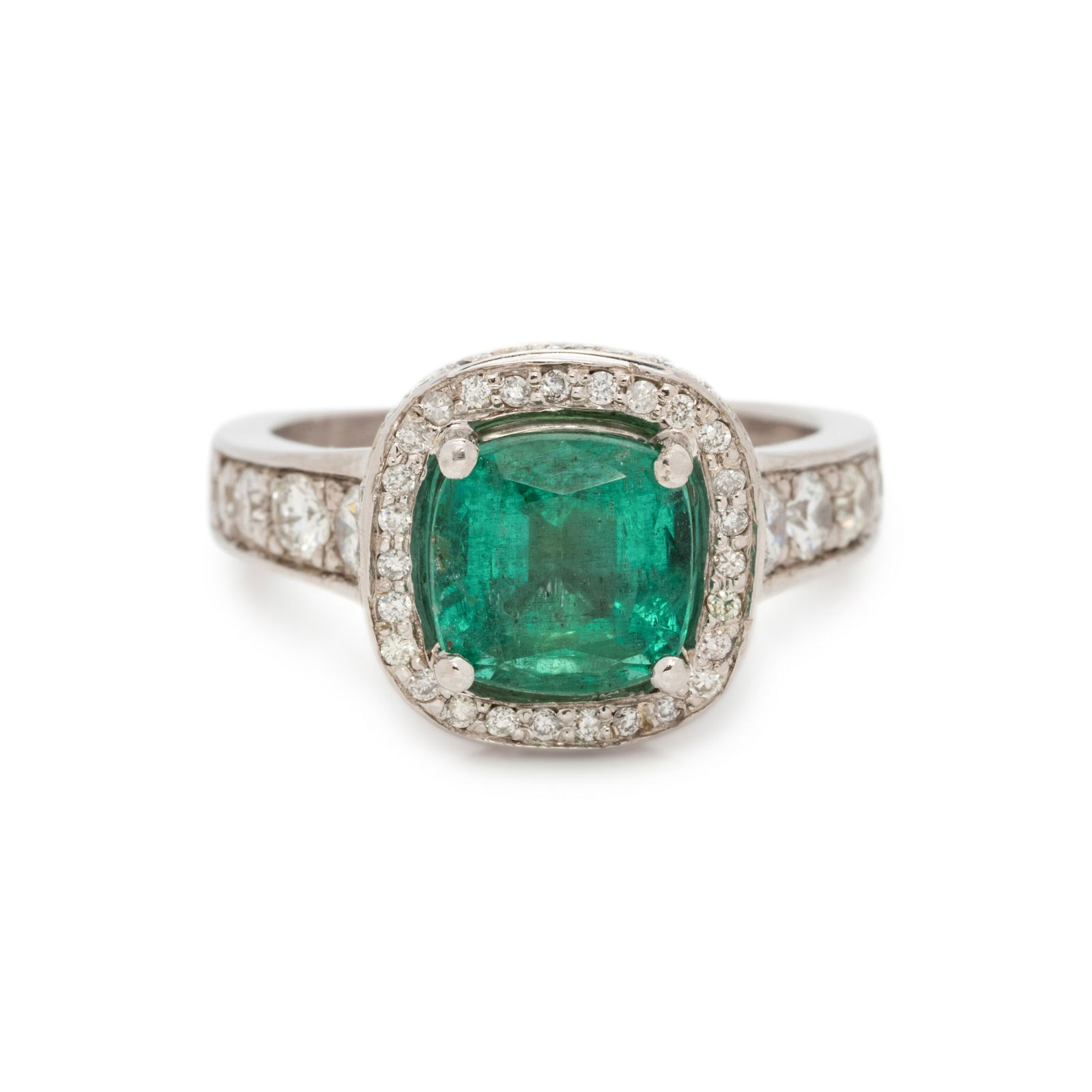 EMERALD AND DIAMOND RING (1 of 3)