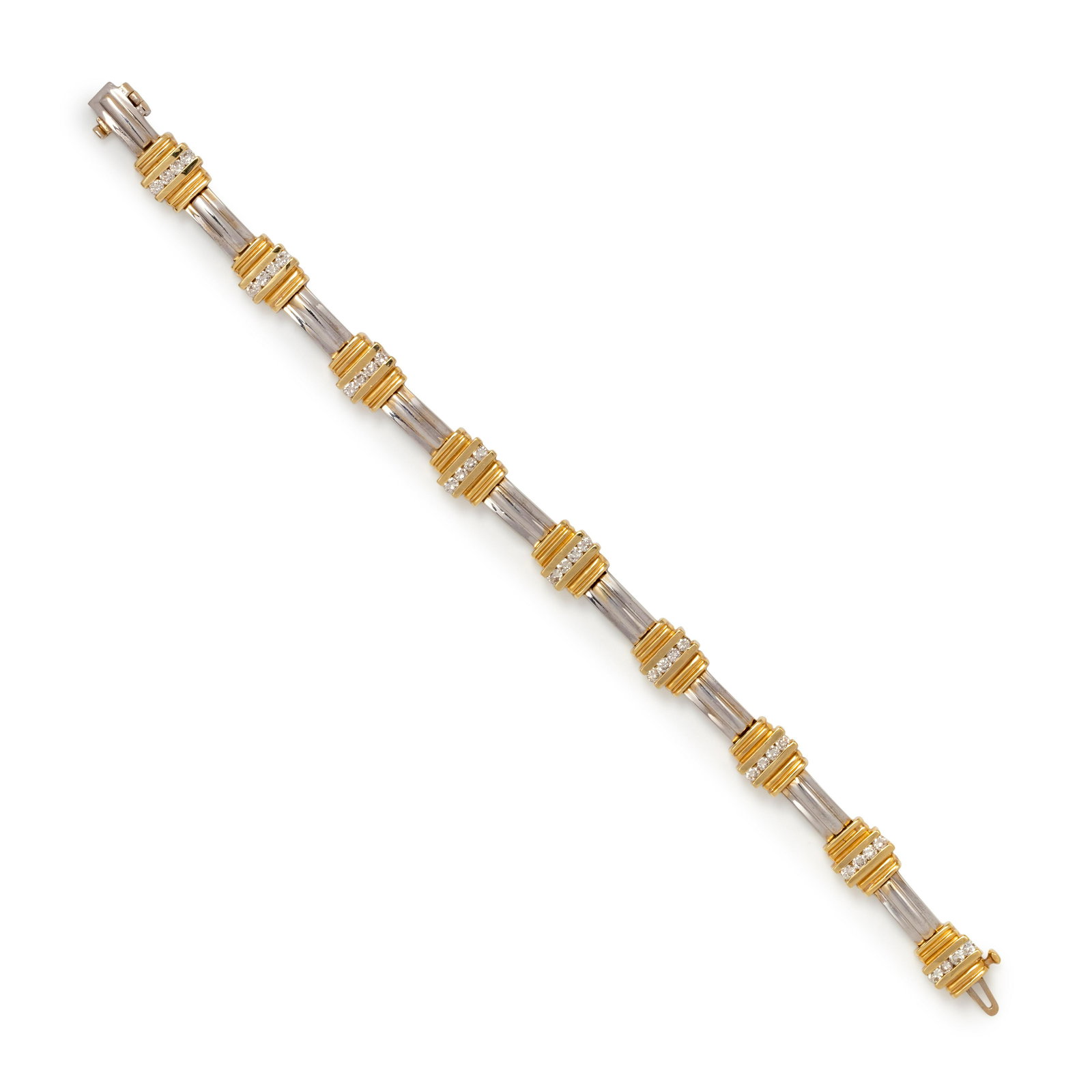 BICOLOR GOLD AND DIAMOND BRACELET (1 of 2)