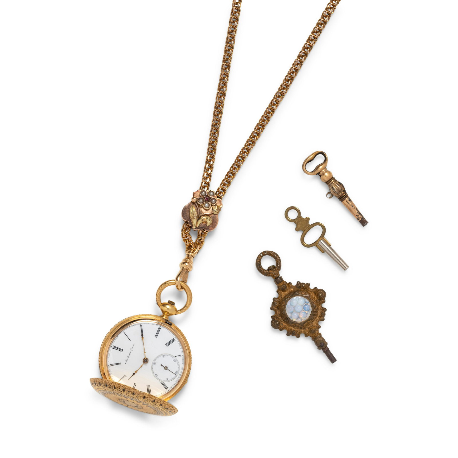 MONTANDON GENEVA, 18K YELLOW GOLD POCKETWATCH (1 of 2)