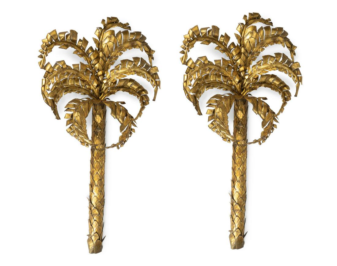 A Pair of Italian Gilt-Metal Palm Trees (1 of 2)