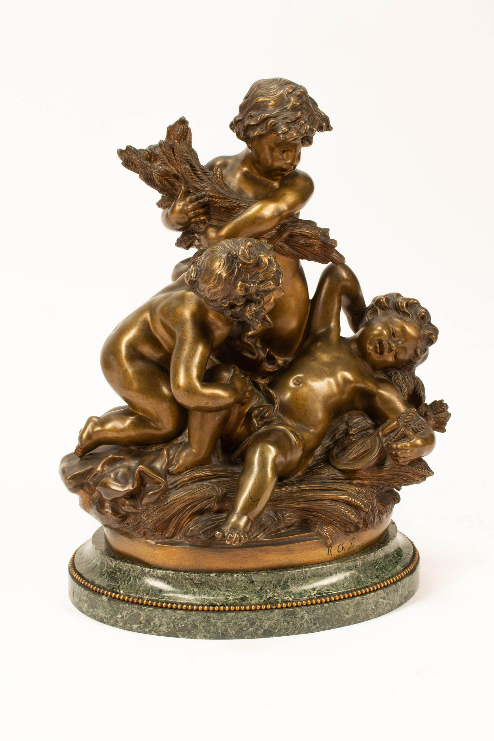 Raphael Peyre (French, 1872-1949) Three Putti gilt (1 of 1)