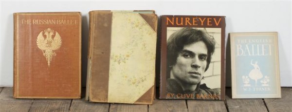 Three Boxes of Books,: Three Boxes of Books, pertaining to ballet, dance and music. Property from the Estate of Mr. Gerald Arpino, Chicago, Illinois