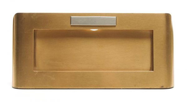 A Bronze Desk Calendar, Silver Crest, Height 4 1/2: A Bronze Desk Calendar, Silver Crest, of rectangular form, having rounded corners, marked 'Silvercrest Bronze' 5-36. Height 4 1/2 x width 9 3/4 inches. Property from the Private Collection of Andrew P