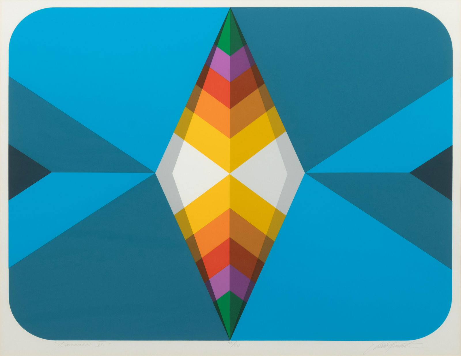 Marko Spalatin (Croatian, b. 1945) Parnasos IV, V : Marko Spalatin (Croatian, b. 1945) Parnasos IV, V and VIII, 1979 screenprints each signed, titled and numbered 34/70 in pencil Each: 19 1/4 x 24 1/4 inches. Property from a Corporate Collection,