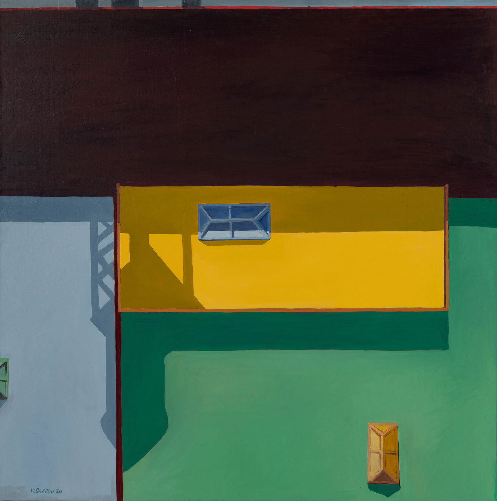 William Barron (American, 20th century) Yellow Rooftop, (1 of 1)