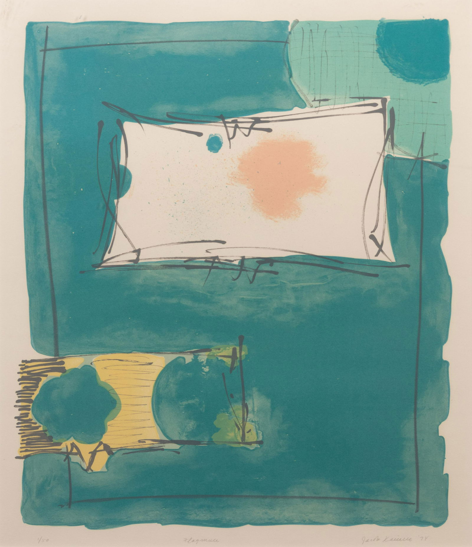 Jacob Kainen (American, 1909-2001) Flagman, 1974 (1 of 4)