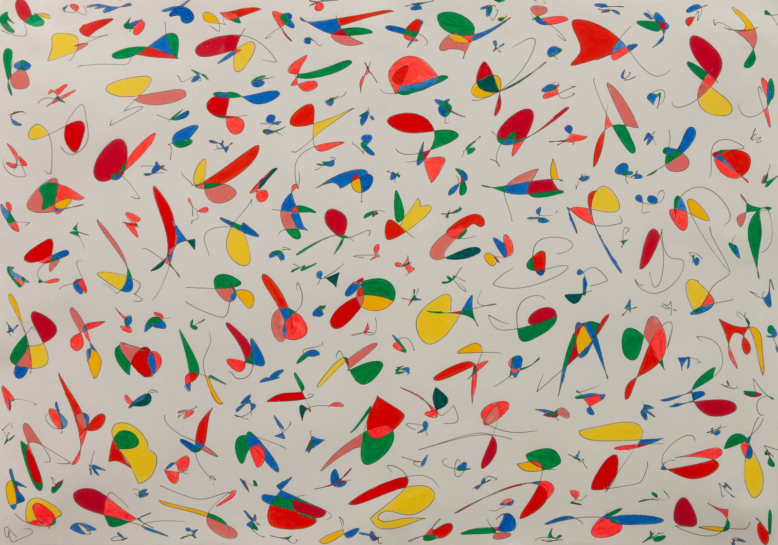 Rotraut Klein-Moquay (German, b. 1938) Kite Painting, (1 of 2)