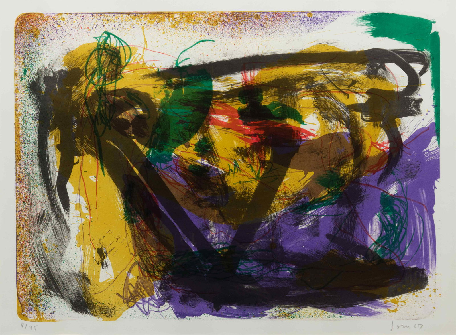 Asger Jorn (Danish, 1914-1973) Untitled, 1967 (1 of 4)