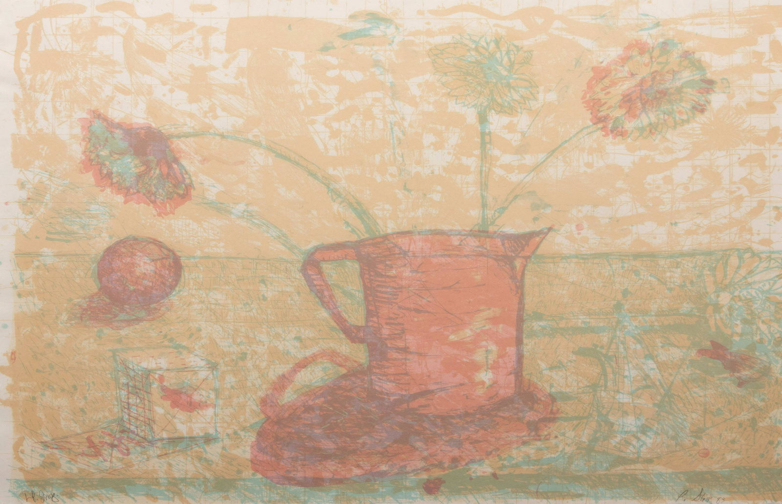 Pat Steir (American, b. 1940) Form, 1983 (1 of 4)