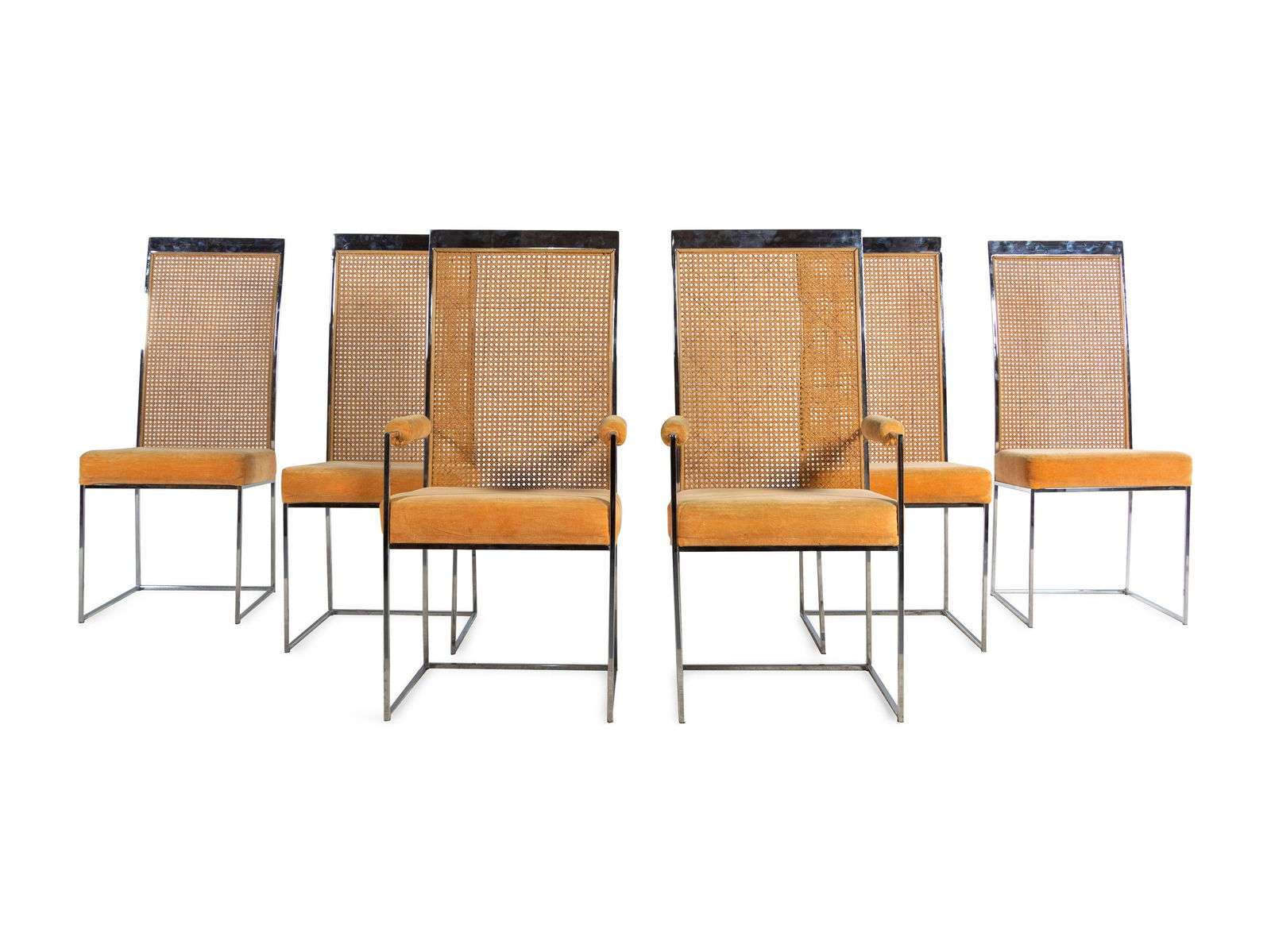 Milo Baughman (American, 1923-2003) Set of Six Dining (1 of 4)
