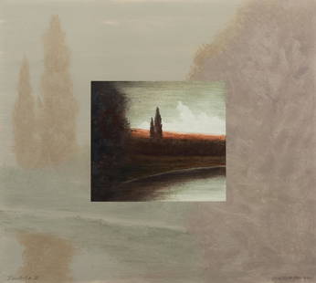 Wade Hoefer (American, 1951-2020) Nubila II: Wade Hoefer (American, 1951-2020) Nubila II mixed media on paper signed W. Hoefer and dated (lower right), titled (lower left) 27 1/2 x 27 1/2 inches. Property from The Western Union Company