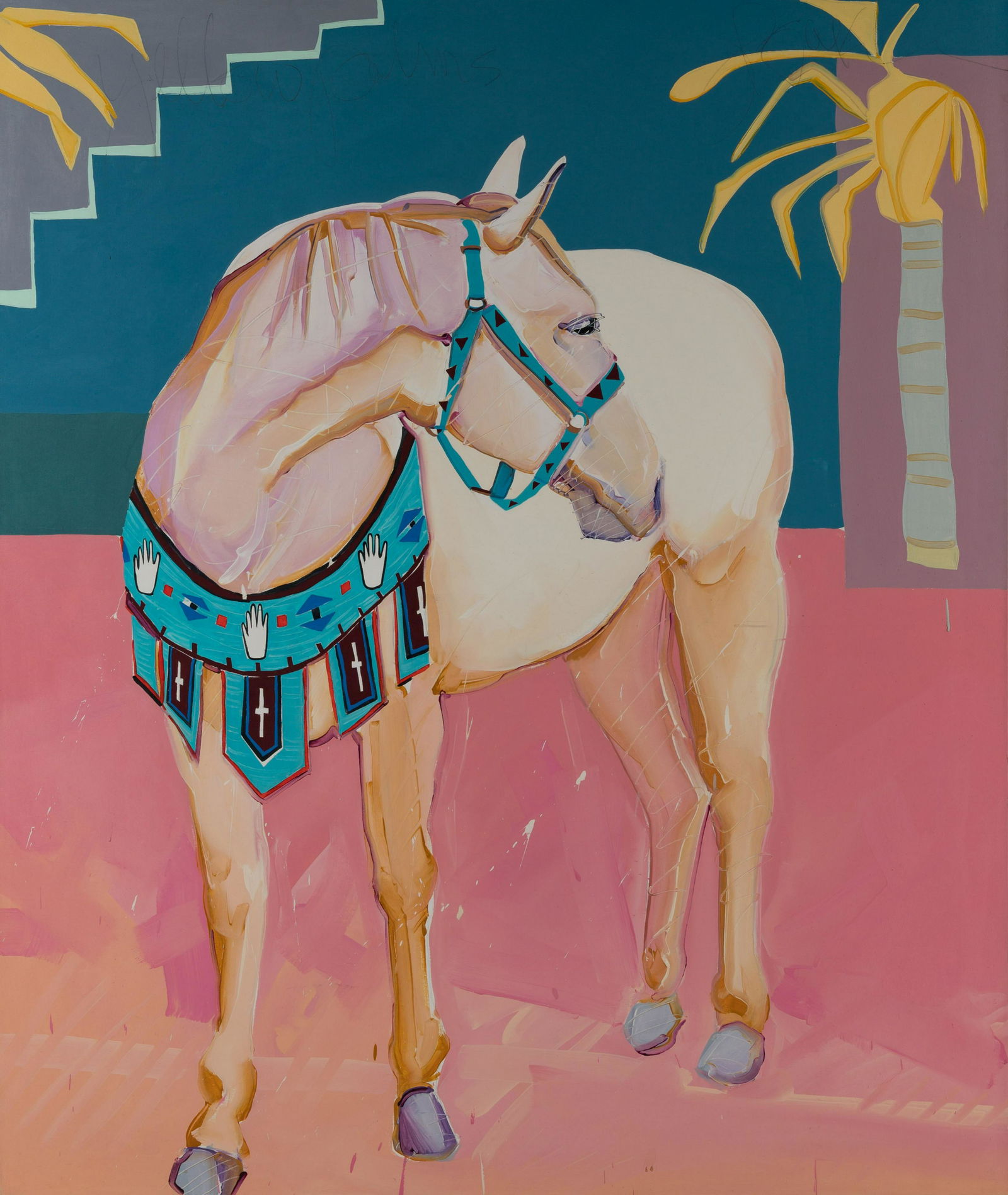 Joe Baker (American, b. 1946) Yellow Palms, c. 1985 (1 of 1)