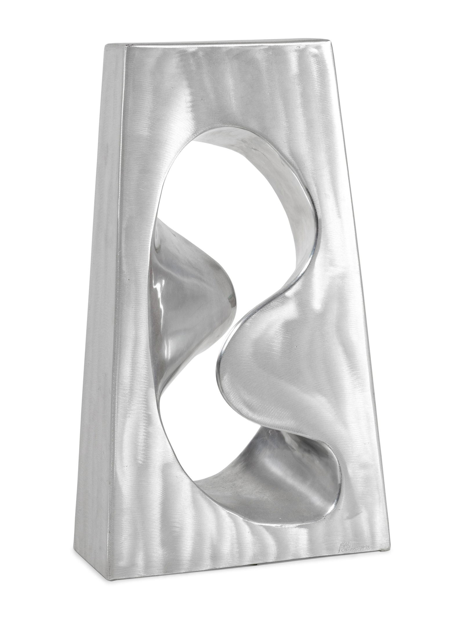 Bill Keating (American, b. 1932) Untitled, 1998: Bill Keating (American, b. 1932) Untitled, 1998 aluminum inscribed Bill Keating and dated Height: 24 inches. Property from The Estate of Gerald Kaplan, Chicago, Illinois