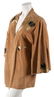 98: A Roberto Cavalli Light Brown Suede Jacket, Size M.