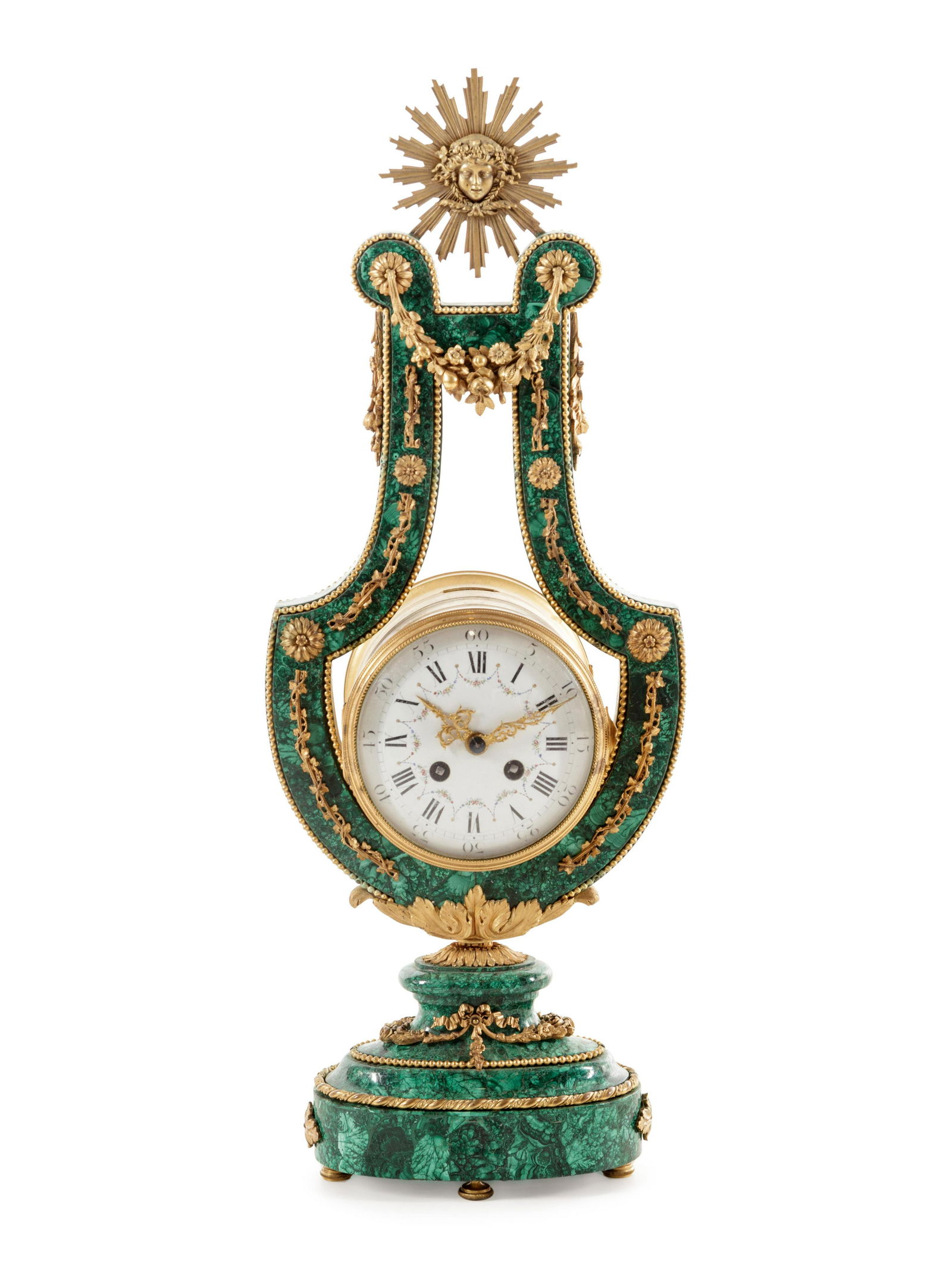 A Louis XIV Style Gilt Metal Mounted Malachite Veneered (1 of 6)