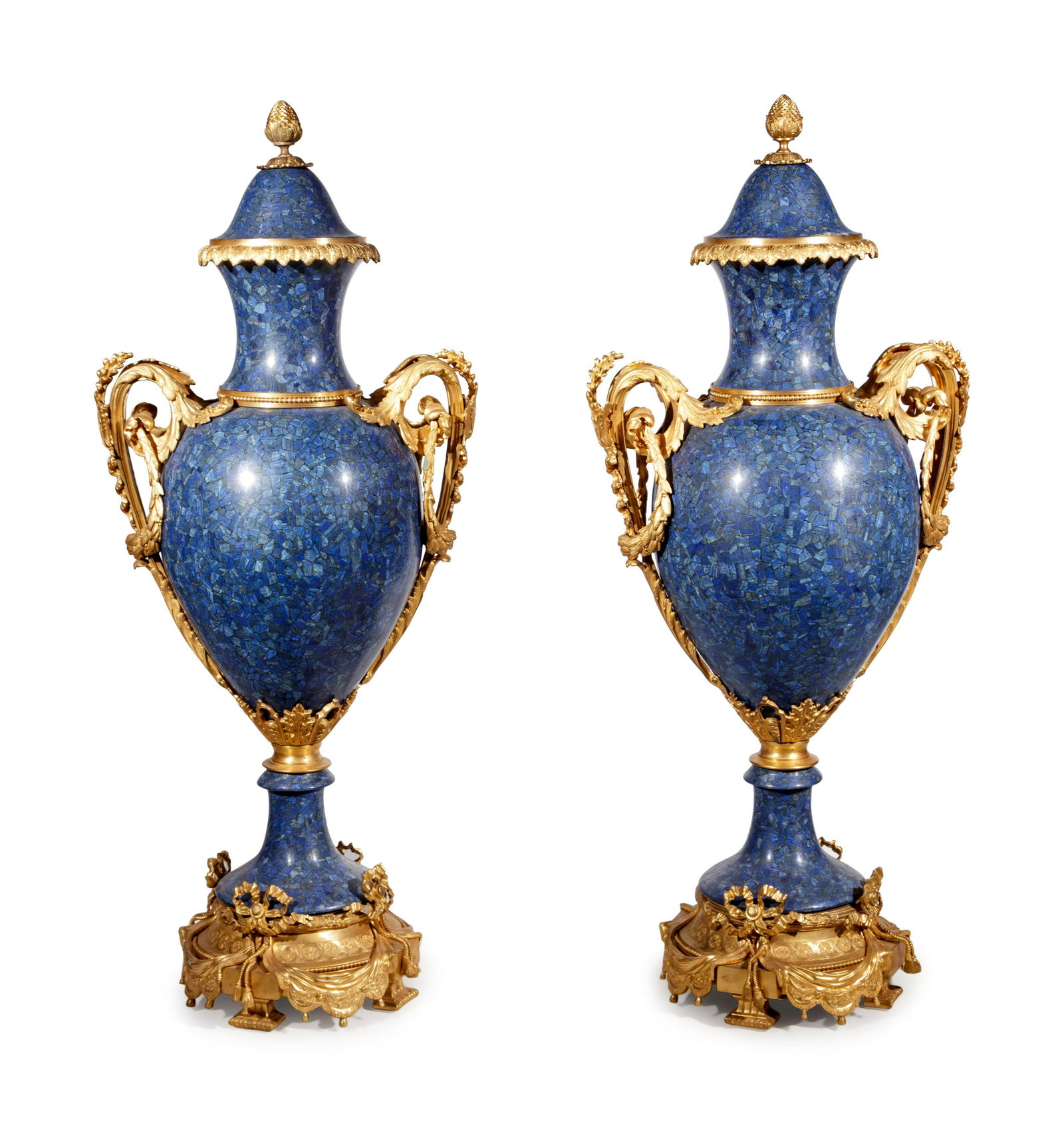 A Pair of Monumental Louis XV Style Gilt Bronze Mounted (1 of 4)