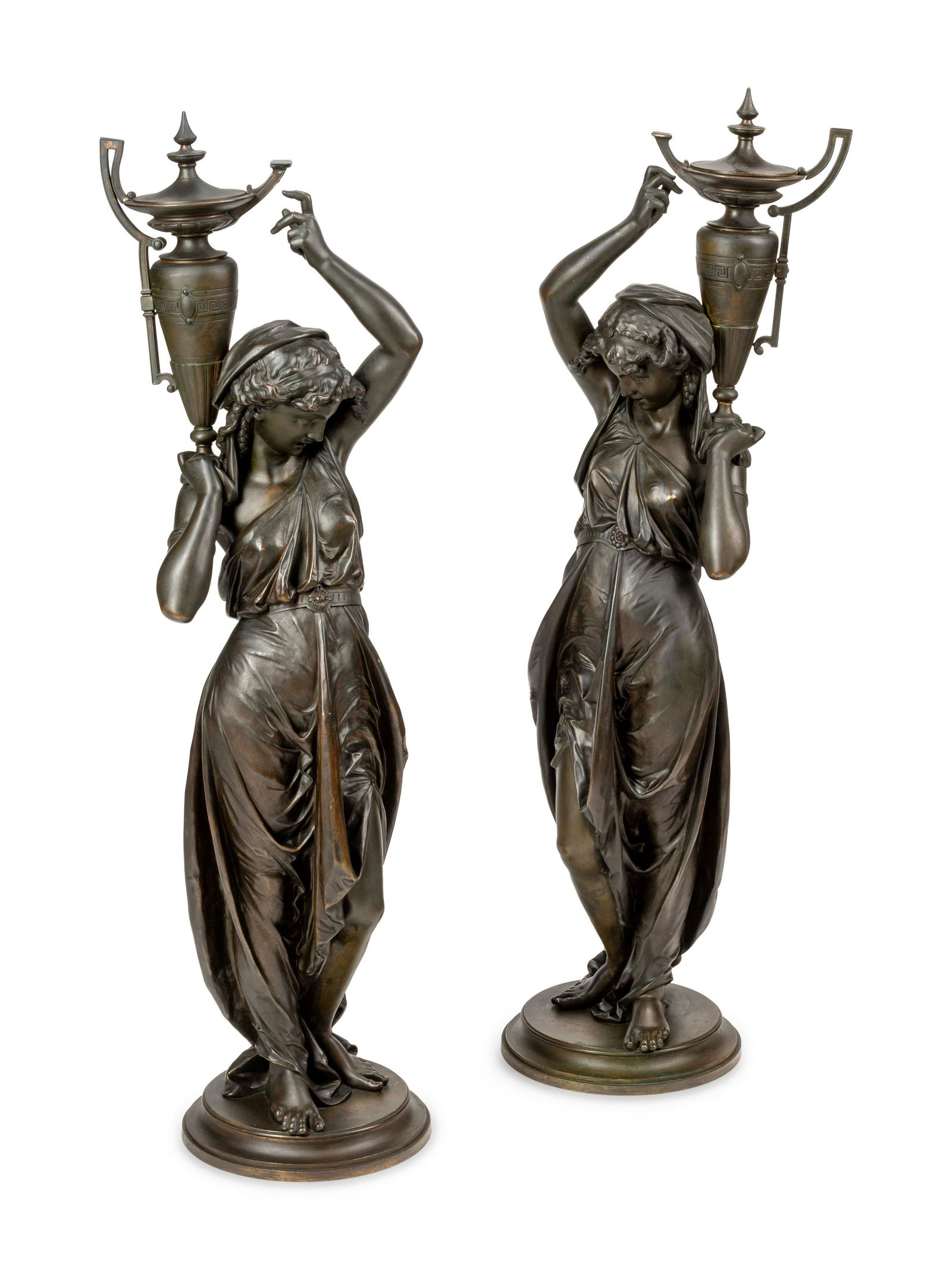 A Pair of French Bronze Figures Cast by Victor Paillard (1 of 5)