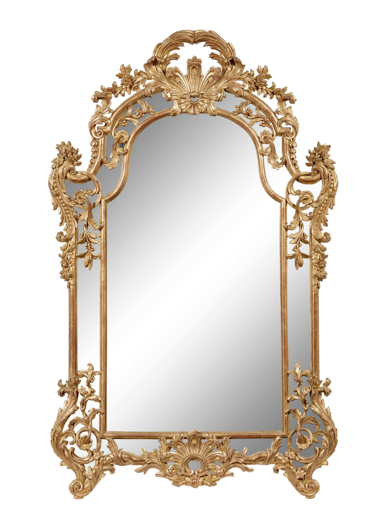 A Pair of Rococo Revival Giltwood Mirrors (1 of 7)
