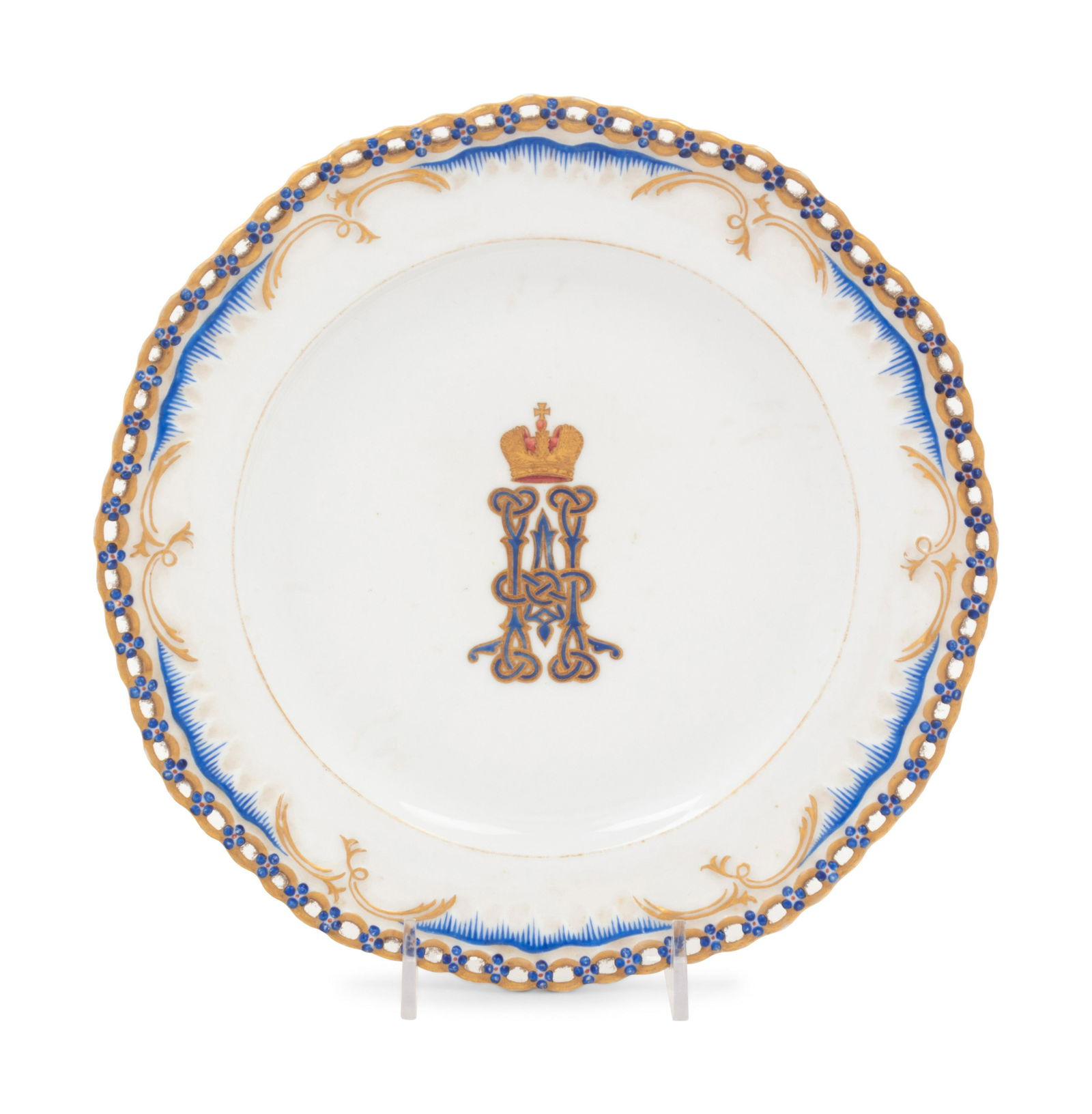 A Russian Porcelain Plate from the Tsarevich Nicholas (1 of 4)