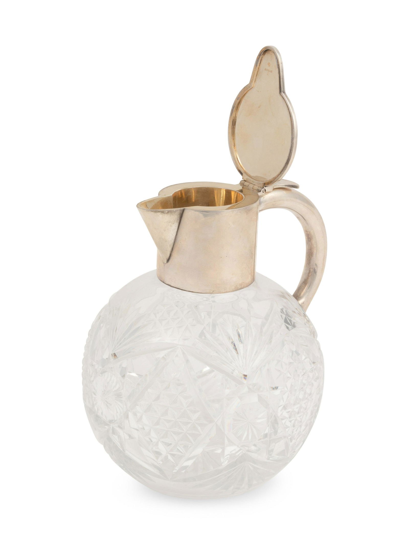 A Russian Silver Mounted Cut Glass Pitcher (1 of 3)