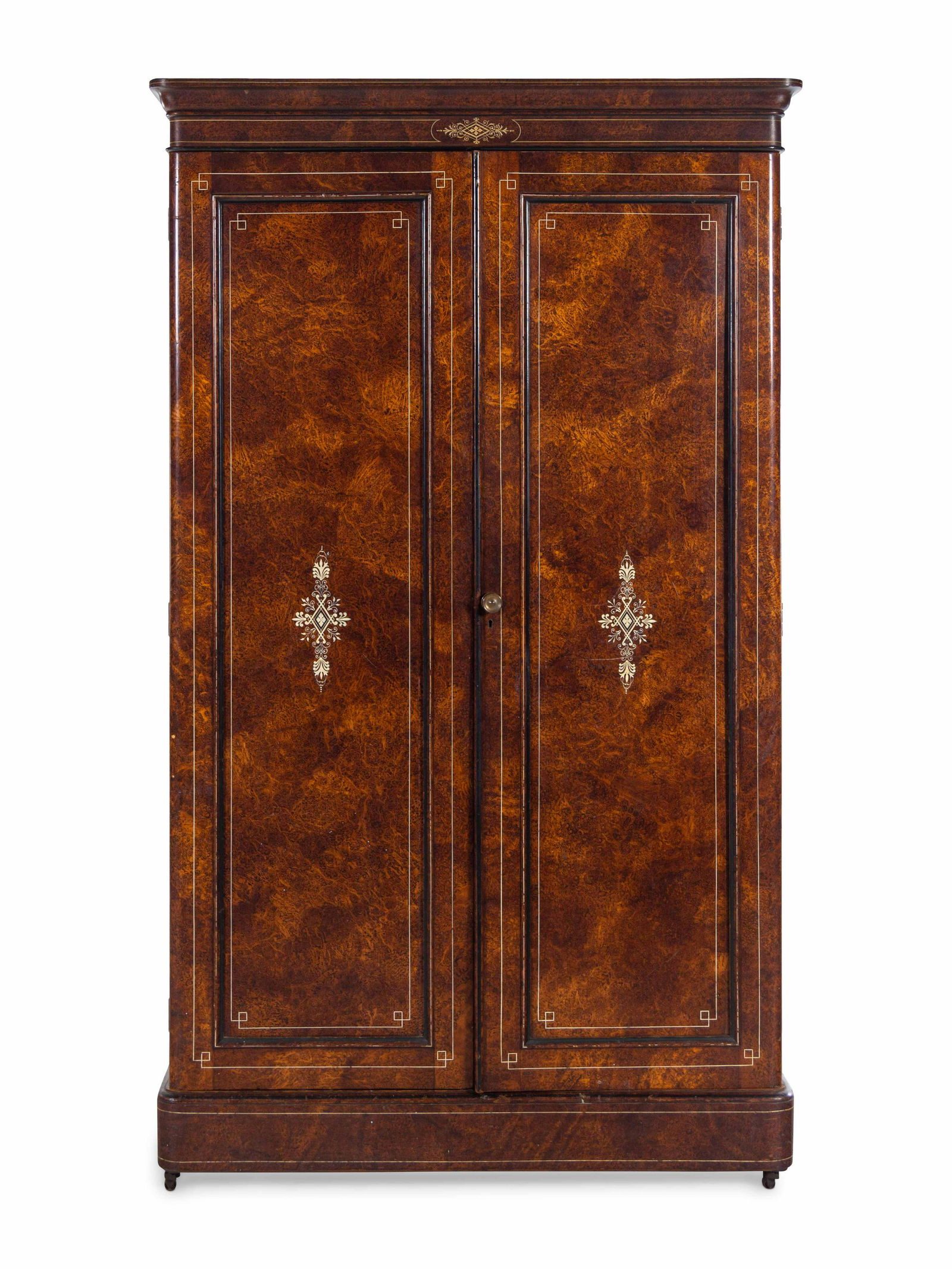 A Scottish Grain-Painted Gentleman's Wardrobe Cabinet (1 of 4)