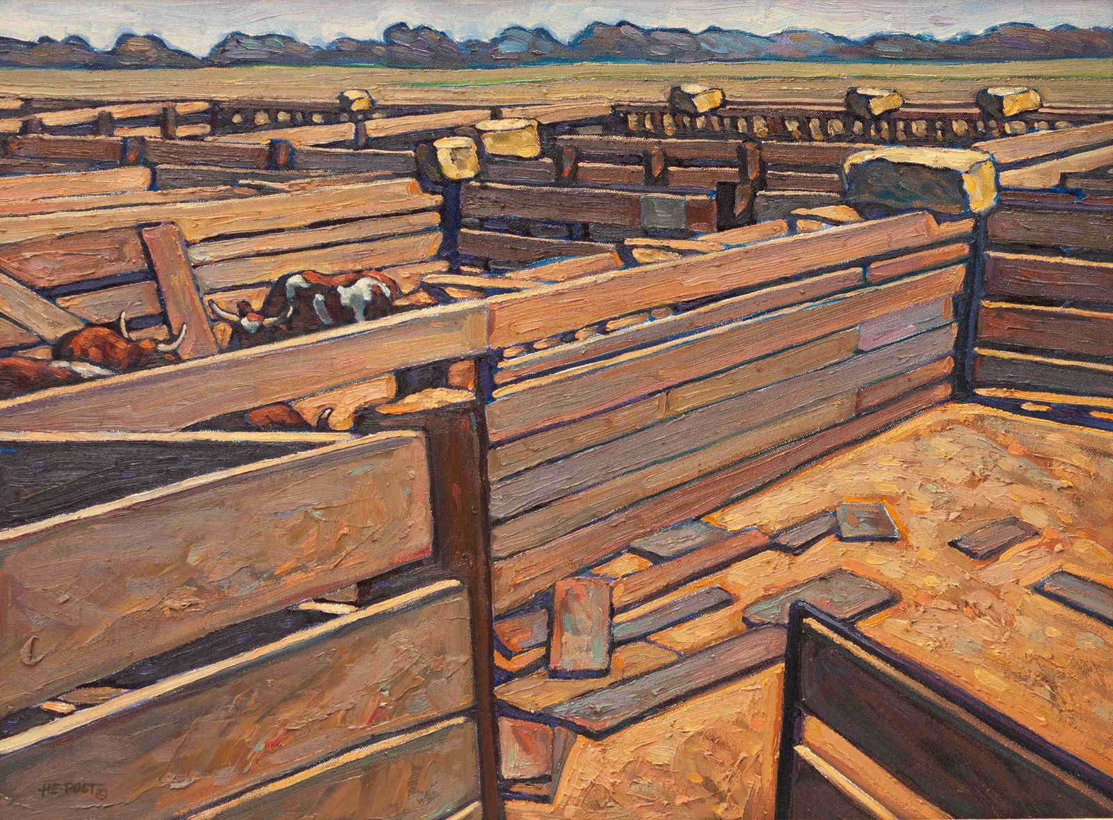 Howard Post (American, b. 1948) Untitled: Howard Post (American, b. 1948) Untitled oil on canvas signed H.E. Post (lower right) 18 x 24 inches Property from A Private Collection, Houston, Texas