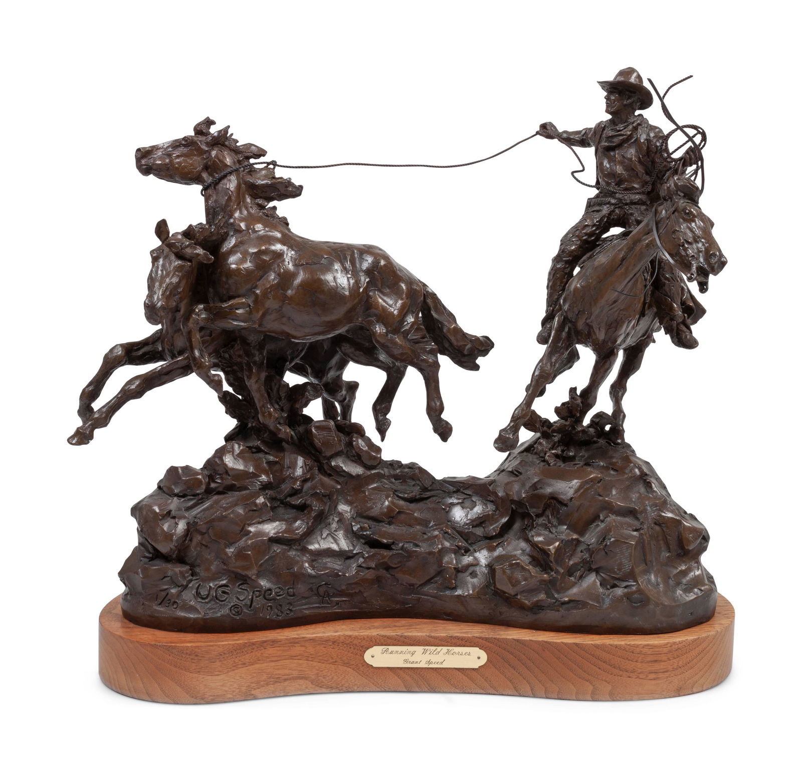 Grant Speed (American, 1920-2011) Running Wild Horses, (1 of 4)