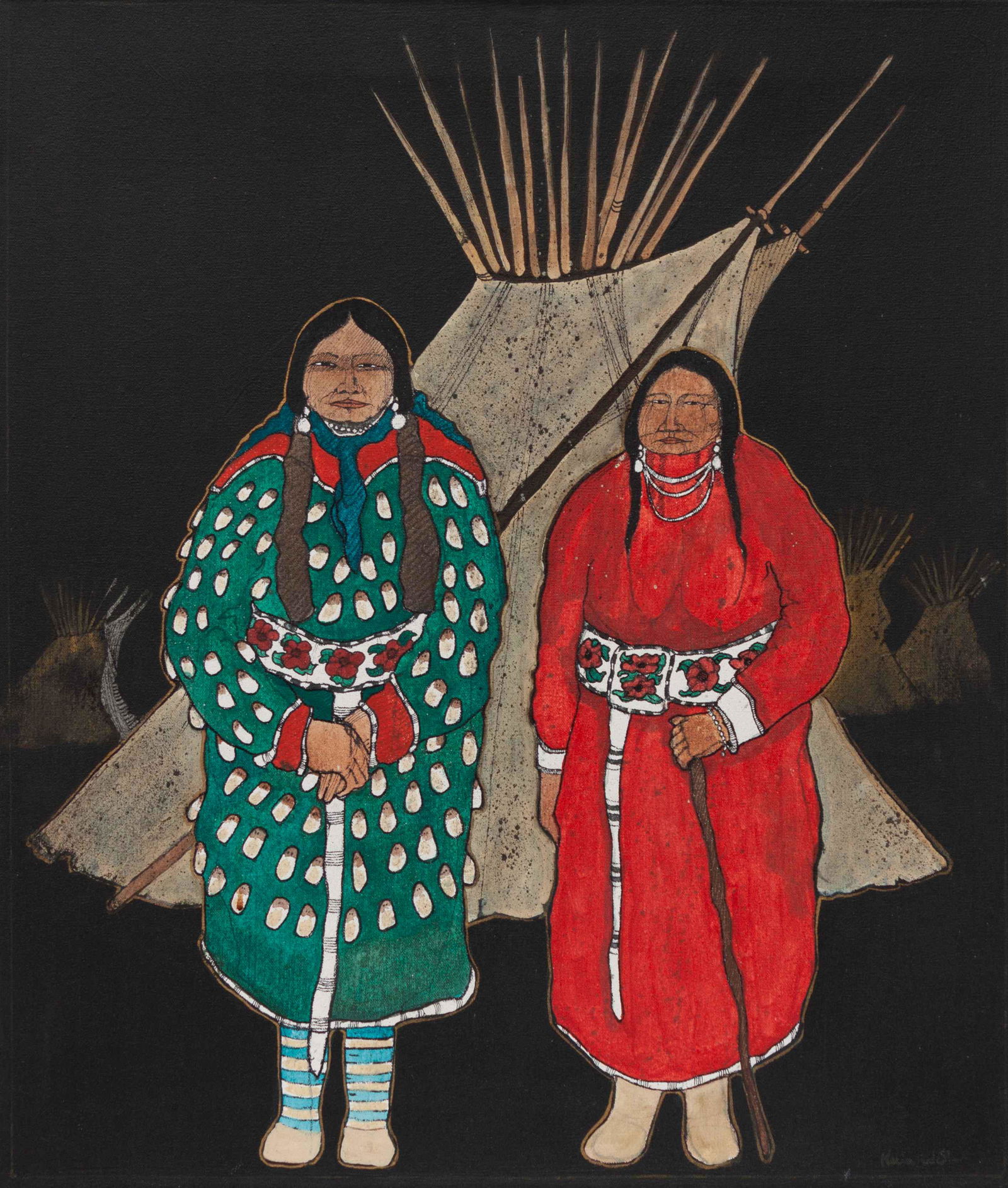 Kevin Red Star (ApsÃ¡alooke, b. 1943) Old (1 of 2)