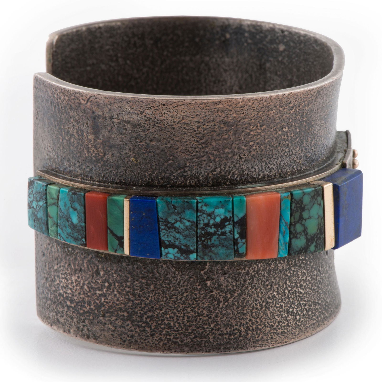 Raymond Sequaptewa (Hopi, b. 1948) Silver Cuff (1 of 3)