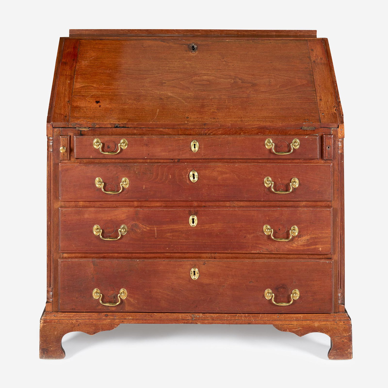 A Chippendale cherrywood slant-front desk late 18th (1 of 1)