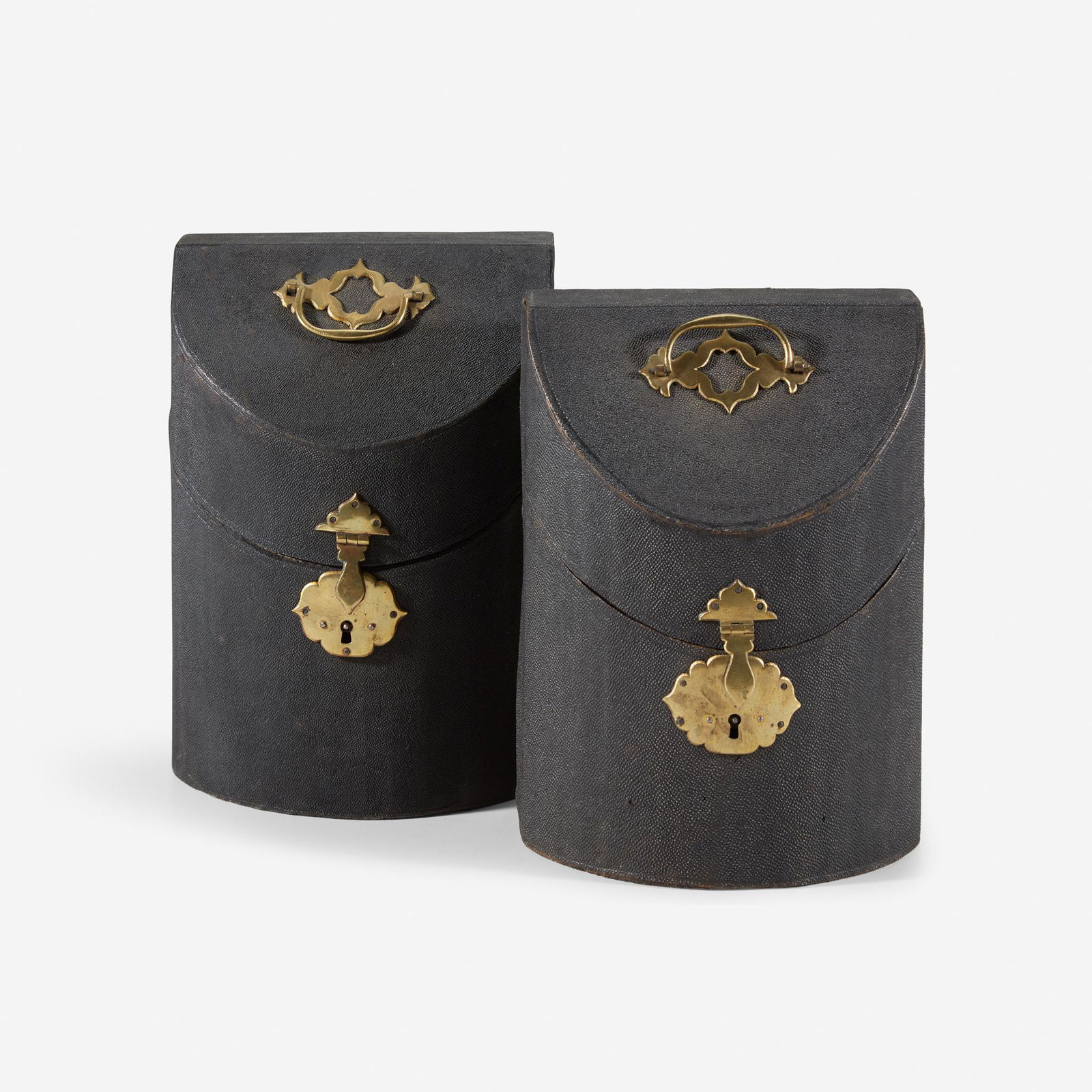A pair of George II shagreen knife boxes circa 1750 (1 of 1)