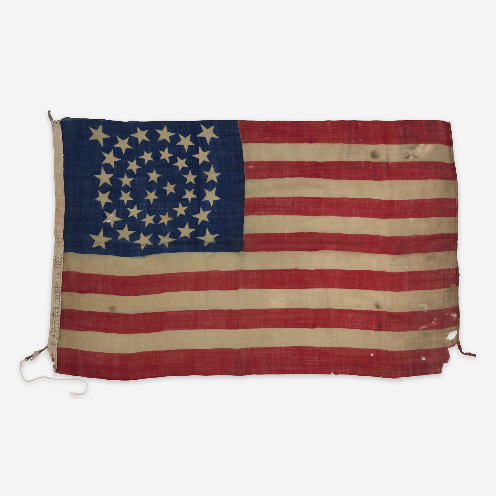 A Civil War 35-Star Camp Color flag (1 of 3)
