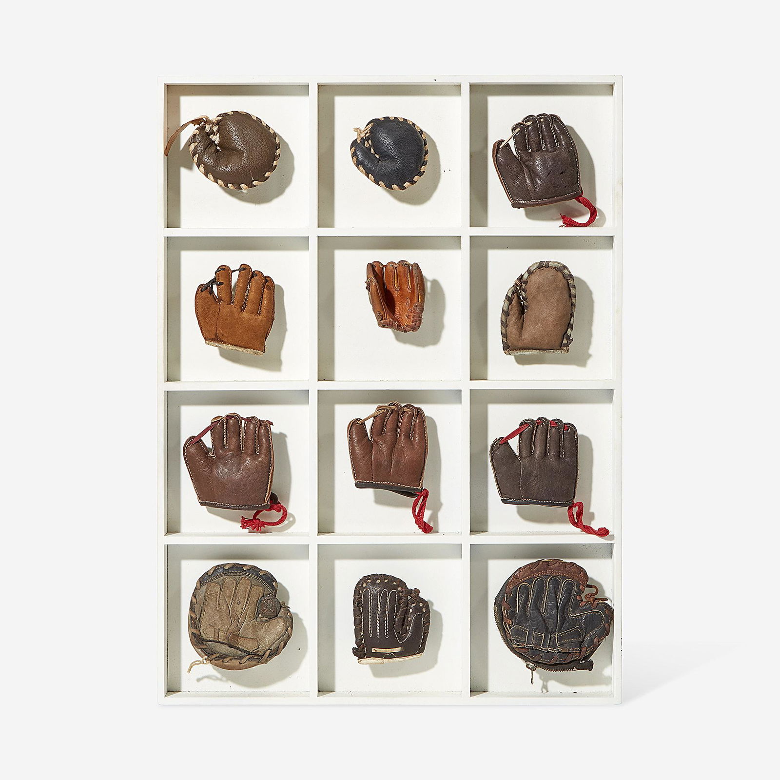 A collection of twelve miniature leather baseball (1 of 1)