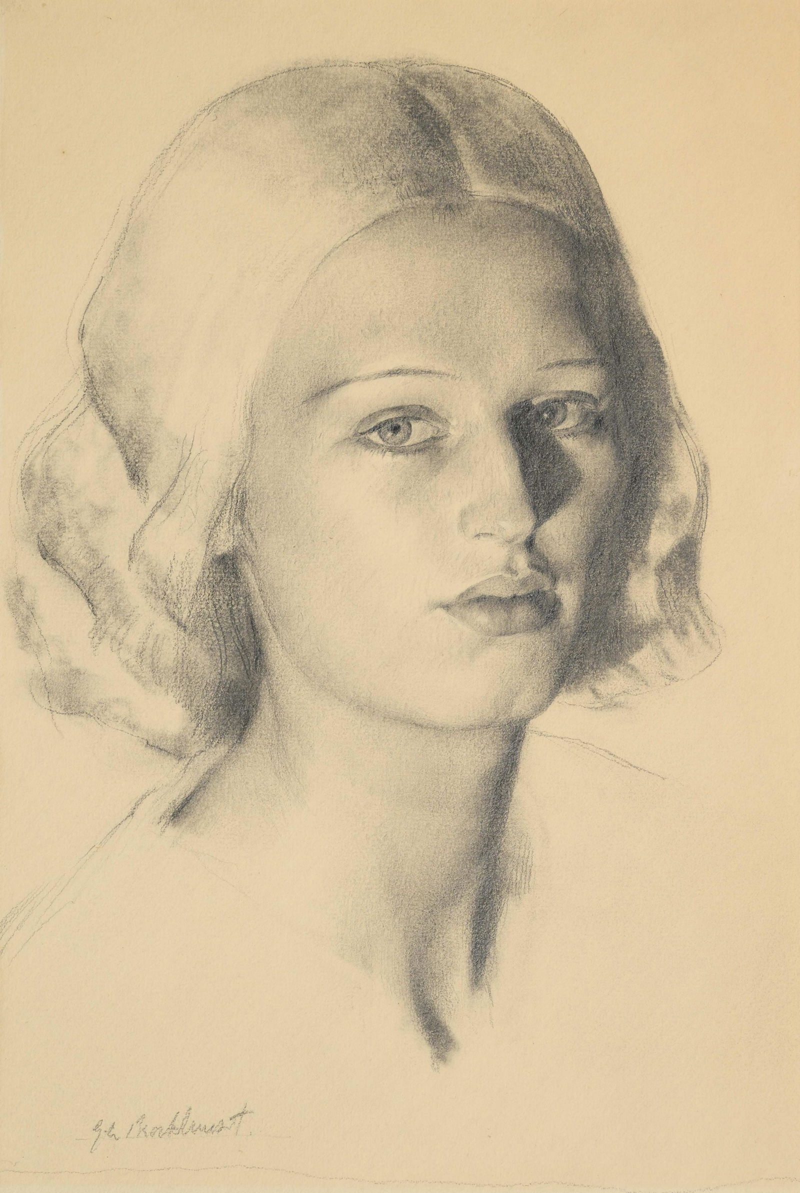 Gerald Leslie Brockhurst (American, 1890-1978) Yedra (1 of 3)