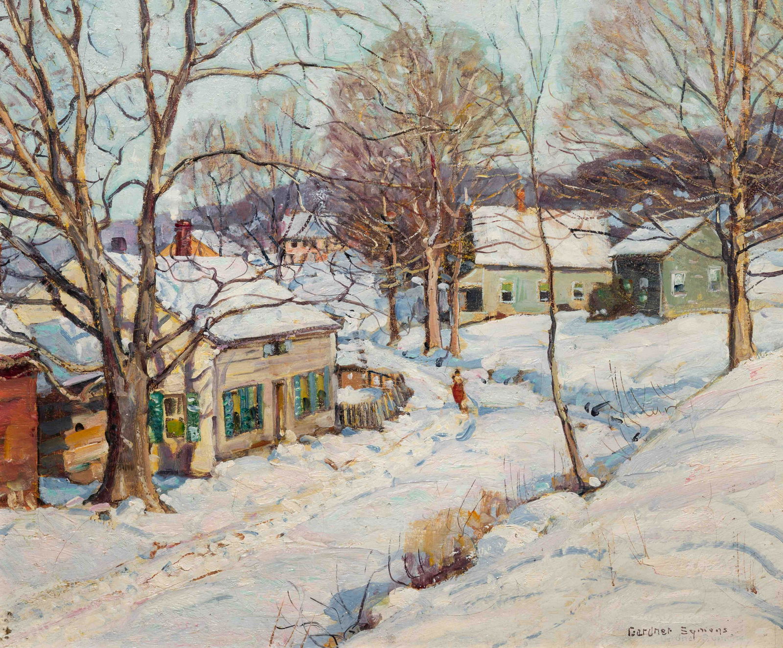 George Gardner Symons (American, 1863-1930) Winter in (1 of 4)